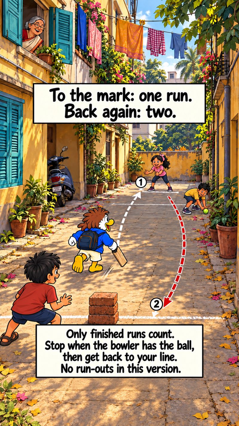 Gully's World of Games, frame 4: Running.