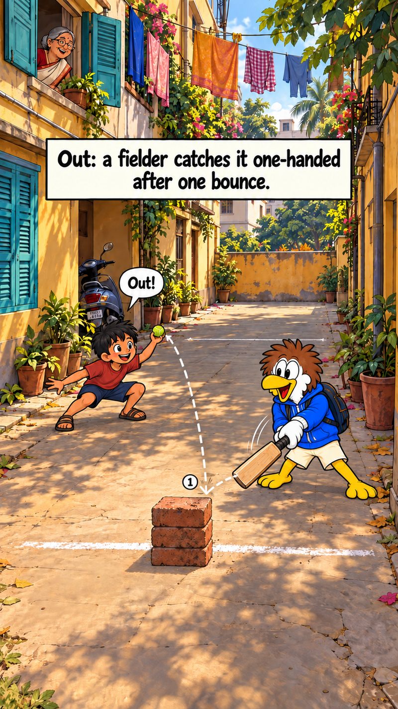 Gully's World of Games, frame 7: One bounce, one hand.