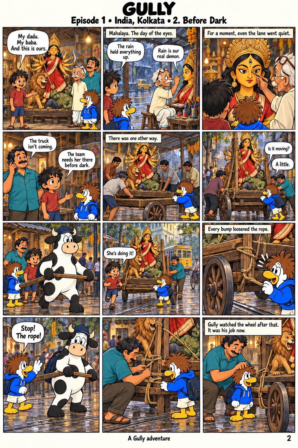 Episode 1, page 2: Before Dark.